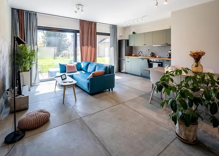 Διαμέρισμα Zakatek Z Ogrodkiem I Miejscem W Garazu Podziemnym